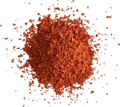 Китай Беговая дорожка EPDM резиновые гранулы оранжевый цвет многогранный нетоксичный продается