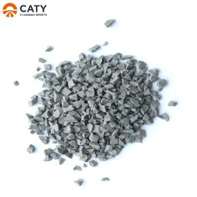 China Durable Gray Wet Pour Rubber Mulch , Shock Resistant EPDM Rubber Particles for sale