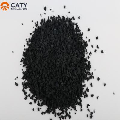 China 0.5-2mm Crumb Rubber Infill , Football Field Artificial Grass Infill Sand for sale