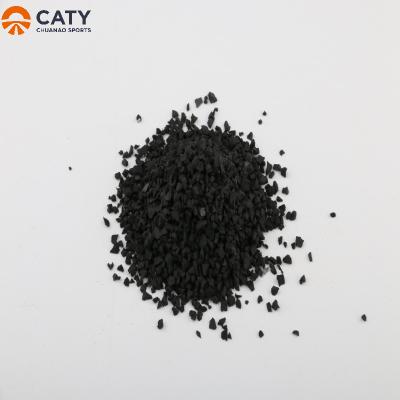 China UV Resistant Black Rubber Crumb , Multiscene Recycled Rubber Granules for sale