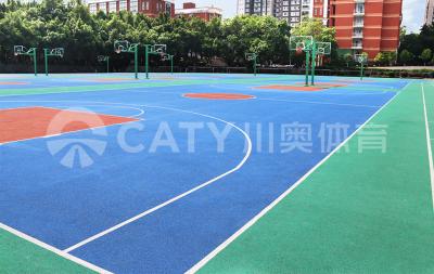 Китай Предварительно изготовленный спортивный резиновый пол баскетбольный корт Практический водонепроницаемый продается