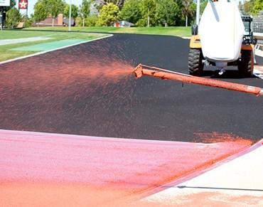 China Width 1-3m Running Track Installation With Smooth Textured Surface for sale