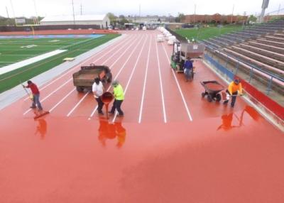 China Shockproof Running Track Installation Nontoxic 8-20mm Thickness For Athletic for sale