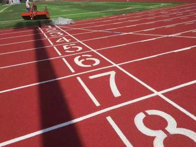 China 400m doorlaatbare rubberen baan Outdoor Running Race voor sportveld Te koop