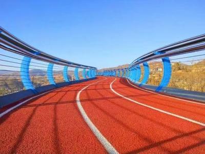 China Exercise Jogging Track Overpass EPDM Anti Slip Elastic Rubber Flooring à venda