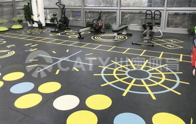 China High Density Non-Slip Fitness Rubber Flooring With No Bad Smell zu verkaufen