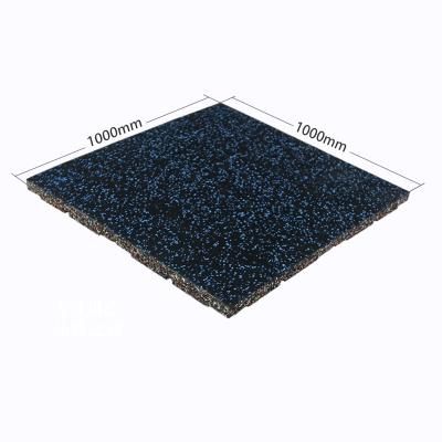 China Shock Absorb Fitness Rubber Flooring Nontoxic Rubber Gym Tiles for sale