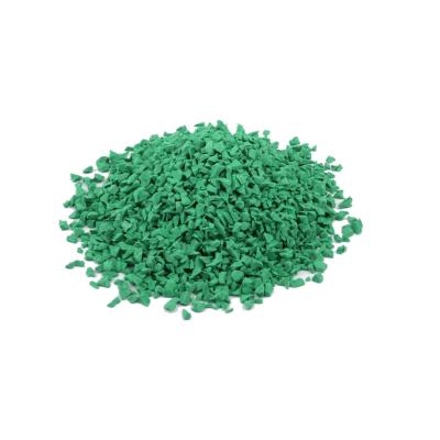 China Green EPDM Particle Ethylene-Propylene-Diene Monomer Rubber Granules For Sports Flooring for sale