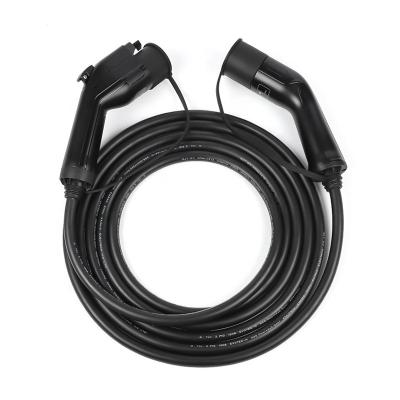 China Black TPU 5M Type 1 To Type 2 EV Cable SAE J1772 To IEC 62196-2 for sale