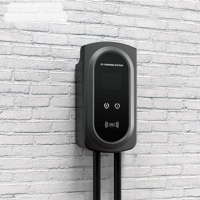 China 32Amp 7.2KW Wall Mounted EV Charger 2.8'' Color Screen EVSE Charger for sale