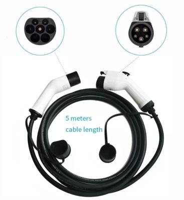 China 32A 250V Mobile Charging Cable Type 1 To Type 2 EVSE Cable for sale