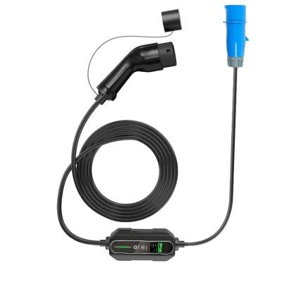 China Level 2 Portable EV Charger 32A 240V 5m TPU Cable CEE Schuko Plug RCD Type A IP67 en venta