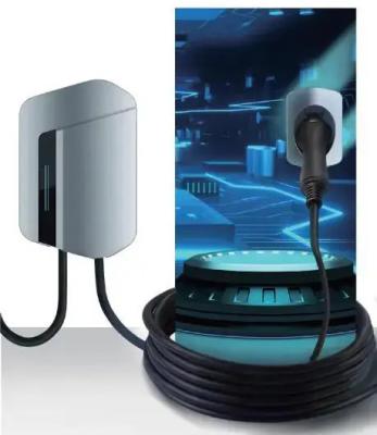 China Energy-Efficient Wall-Mounted EV Charging Station for Any Business With RCD B 30mA AC + 6mA DC for sale
