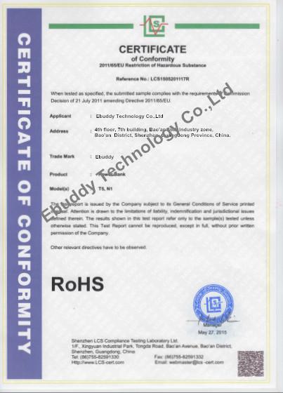 RoHS - Ebuddy Technology Co.,Limited