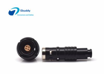 China Black Color Plating Lemo Alternative Push Pull Circular Connectors 0K 4pin Plug And Socket for sale