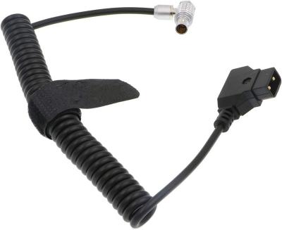 中国 Anton D-TAP To Lemo 2 Pin Male Camera Power Cable Right Angle 2 Pin Coiled​ For Teradek ARRI 販売のため