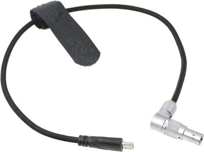 Китай Lemos 2 Pin Rotatable Right Angle to Micro USB Power Cable для ARRI Z CAM E2 Флагманский к Ядру Нано-плетённый провод продается
