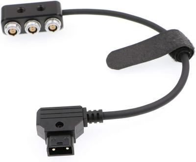China 1 To 3 Mini Power Splitter Box ARRI Teradek Cable 26cm D Tap Male Movi Pro AUX Port To 3 Pcs 2 Pin Female Box for sale