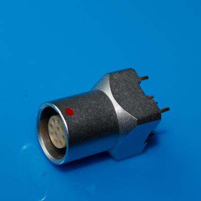 China Conector femenino de ángulo recto del PWB de la impresión del receptáculo EZG 0B 1B 2B de Lemo para el montaje del panel trasero en venta
