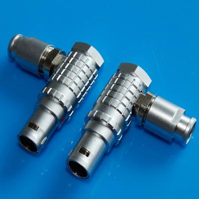 China Right angle Lemo FHG compatible connectors Elbow push pull circular connectors 2pin --- 26pin multi pole plug for sale