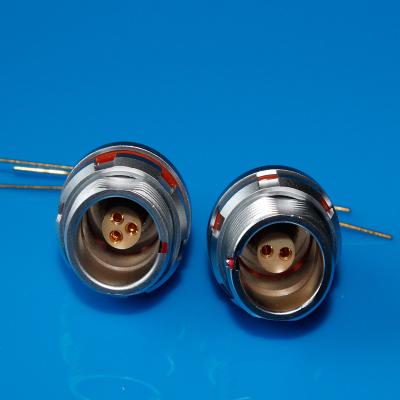 China Lemo EEG PCB socket 3pin waterproof circular connector assembled inside receptacle for sale