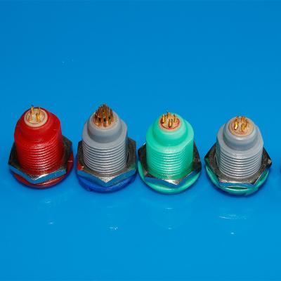 China Zócalo femenino médico plástico compatible de 4 conectores circulares del Pin Redel Lemo en venta