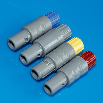 China PAG 5-Ampere-Plastikrundsteckverbinder, kompatible Niederspannungs-Verbindungsstücke Lemo zu verkaufen