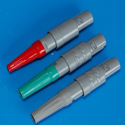 中国 Redel医学の走査器のための4つのPinのまっすぐなプラグのプラスチック円コネクター 販売のため