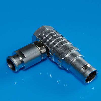 China Lemo Alternative FHG Right Angle Connector FHG.1B.310 90 Degree Cable Connector For GeoMax Zenith 15/25 GNSS Receiver for sale