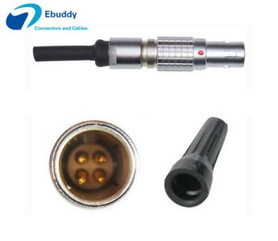 China Lemo 4 pin Connector FGG 0B 304 CLAD52Z with Panel mount socket EGG 0B 304 CLL for sale