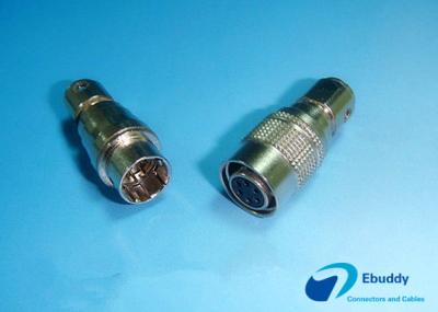 China Male And Female Self Latching Hirose Circular Connectors 6 Pins Compatible for sale