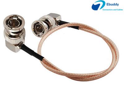 China Lanparte HD SDI Video Cable BNC Male Right to BNC Right Angle Plug Pigtail Coaxial Cable RG179 for sale