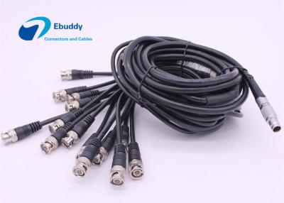 Chine Mâle des cables électriques de Lemo FGG 3B 14pin aux câbles masculins de BNC pour le dispositif de détection à vendre