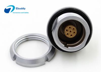 China Assembled inside receptacle Lemo K Series EEG 7 pin rear panle install socket for sale
