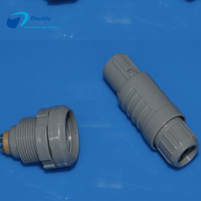 China Medical Plastic Circular Connectors Lemo Redel 2P Size 8pin Plug And Socket for sale