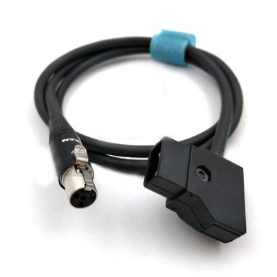 China 80cm TV Logic Monitor Camera Connection Cable D-Tap Male To XLR Female 4 Pin Cable for sale