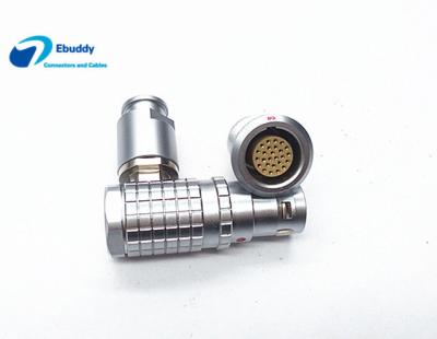 China 90 Degree Right Angle Lemo Cable Connector FHG 26 Pin Male Plug Brass Configuration for sale