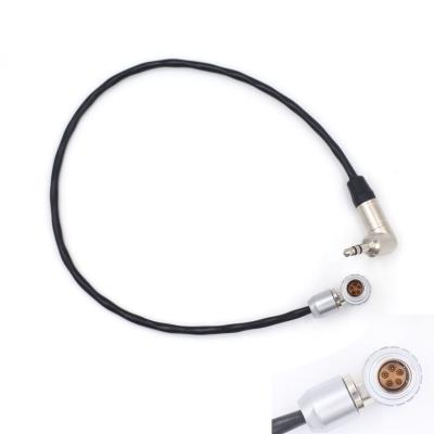 China Right Angle Camera Connection Cable Arri Alexa XT Timecode Lemo 5 Pin To Jack 3.5mm for sale