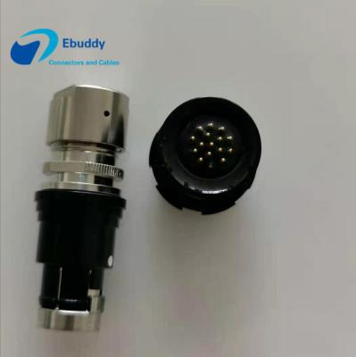 China PCB Mounted 16pin PPS PEEK Fischer Cable Connector for sale