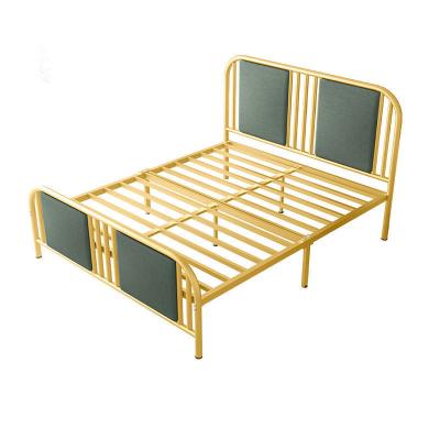 China Precio barato de acero de rey Size Modern Design del tamaño de la reina de la cama matrimonial de la base de la cama del metal en venta