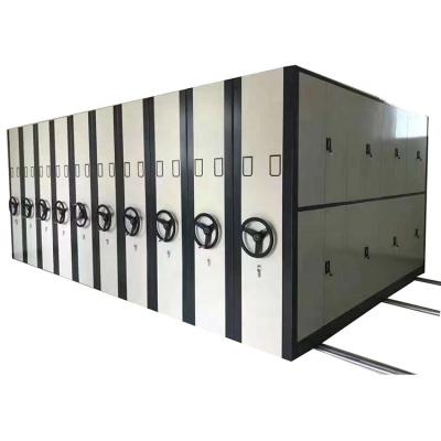 China Manual Mass Movable Shelving System For School Library for sale