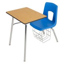 China Ergonomic Arc Back School Desk With Chai for sale