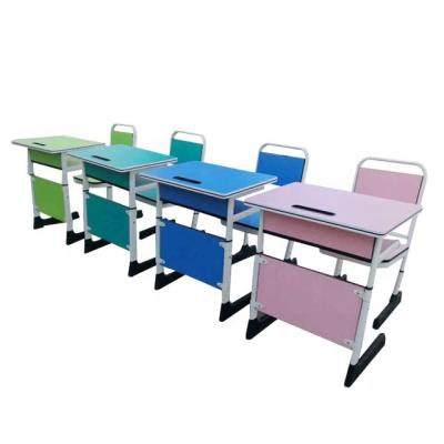 China Muchn Commercial Knocked Down School Desk With Chair for sale