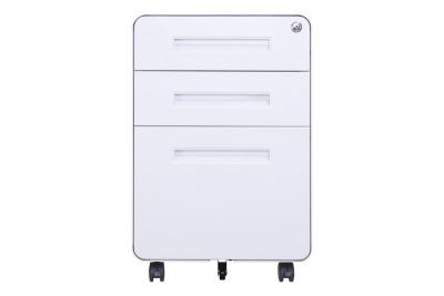 China 3 Drawer Kd Structure 1.2mm Metal Mobile Pedestal for sale