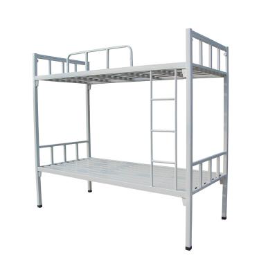 China Adult College Dorm Metal Bunk Bed Frame / Steel Frame Loft Bed for sale