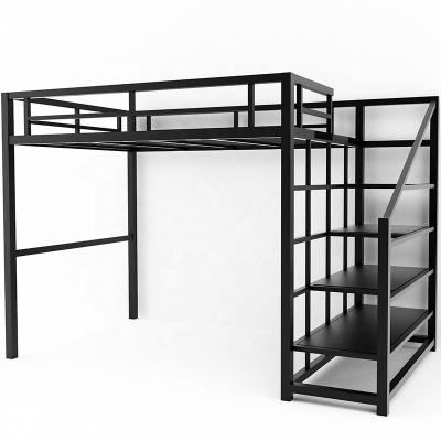 China Adult Student Metal Bed Frame Loft Bed For School Home Hotel Use for sale