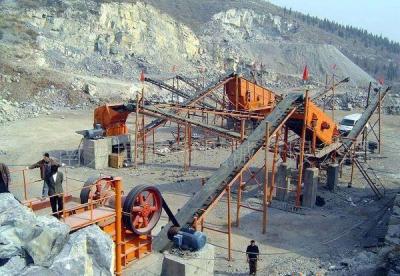 China Construction Stone Crusher Machine , Stone Crusher Plant With Belt Conveyor for sale