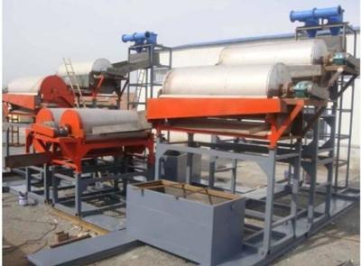 China High Capacity Wet Drum Magnetic Separator , Magnetic Iron Ore Separator for sale