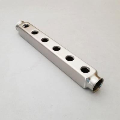 China ZZ18004 Stainless steel floor heating bar manifold, Stainless Steel Pex Manifold Bar for sale