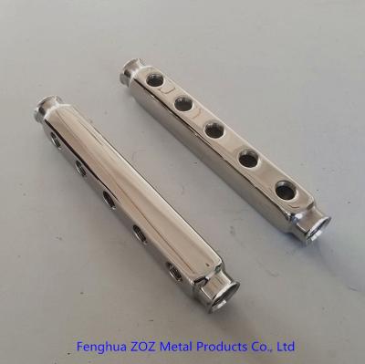 China Polished Stainless Steel Floor Heating Bar Manifold for sale